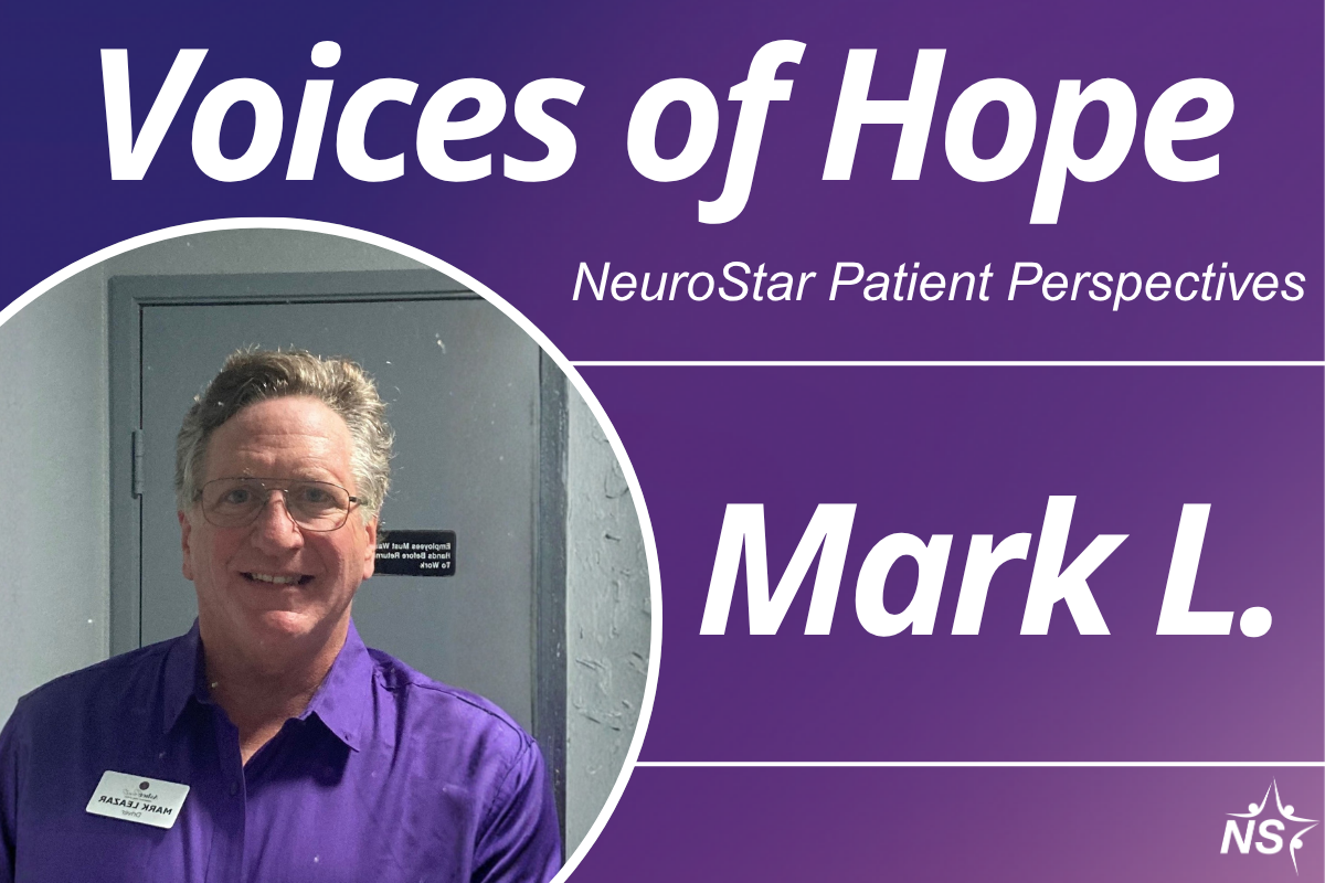Voices of Hope – NeuroStar Patient Perspectives – Mark L image